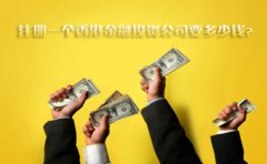 注冊一個香港金融投資公司要多少錢？